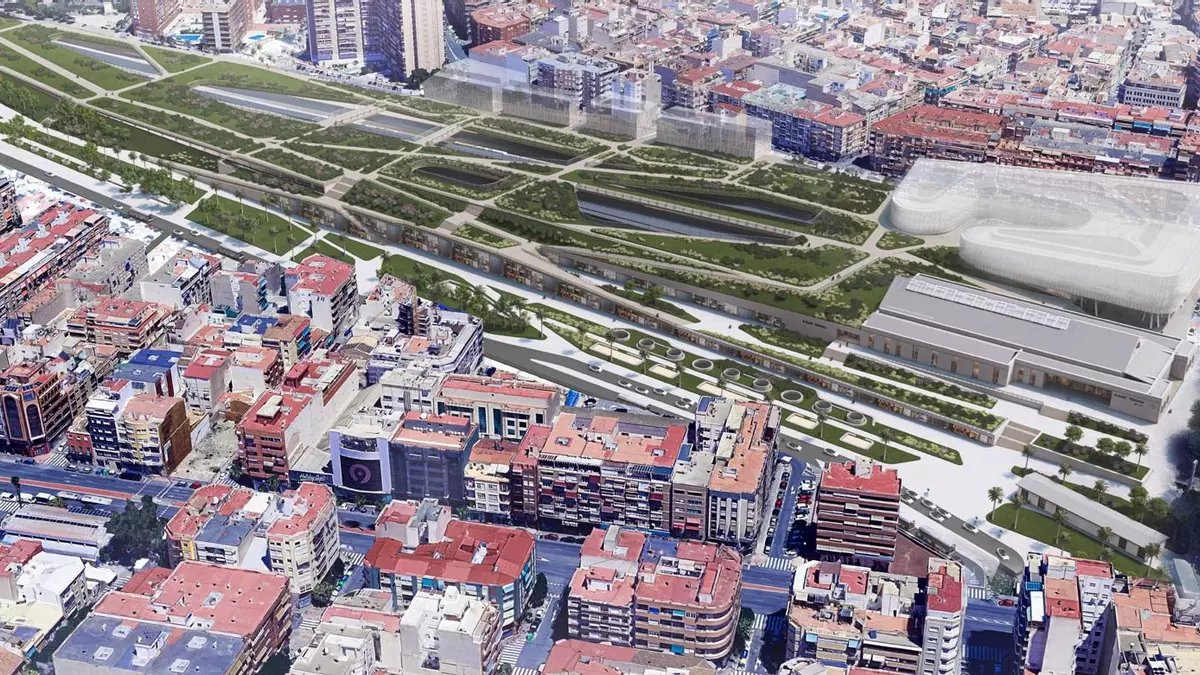 Alicante dirá adiós a la 'cicatriz' de las vías: así será el nuevo Parc Central en el que se invertirán 420 millones
eldiario.es/comunitat-vale…
