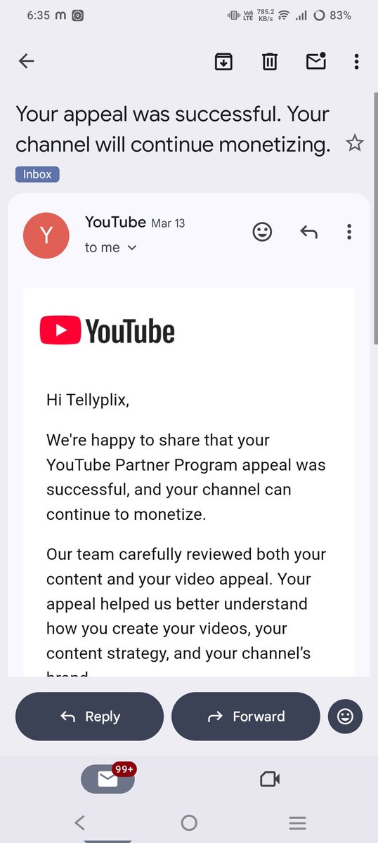 realimageo45757's tweet photo. Dear YouTube Team,
My channel was approved for monetization after appeal, but it was suddenly demonetized again. I believe this may be a mistake, so please review my channel once more.
Thank you. Please cheak sir screenshot My channel was monetized for 2 years. @TeamYouTube https://t.co/PqB1s0CfBg