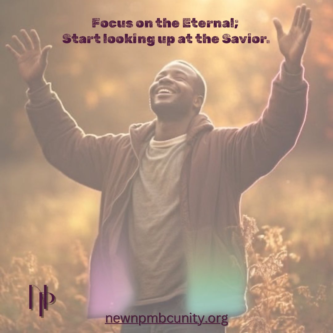 NewprospectM's tweet photo. ✨Focus on the Eternal; Start looking up at the Savior.✨

"If then you have been raised with Christ, seek the things that are above, where Christ is, seated at the right hand of God. Set your minds on things that are above, not on things that are on earth..." — Colossians 3:1-4 https://t.co/WmVTl7iBu1