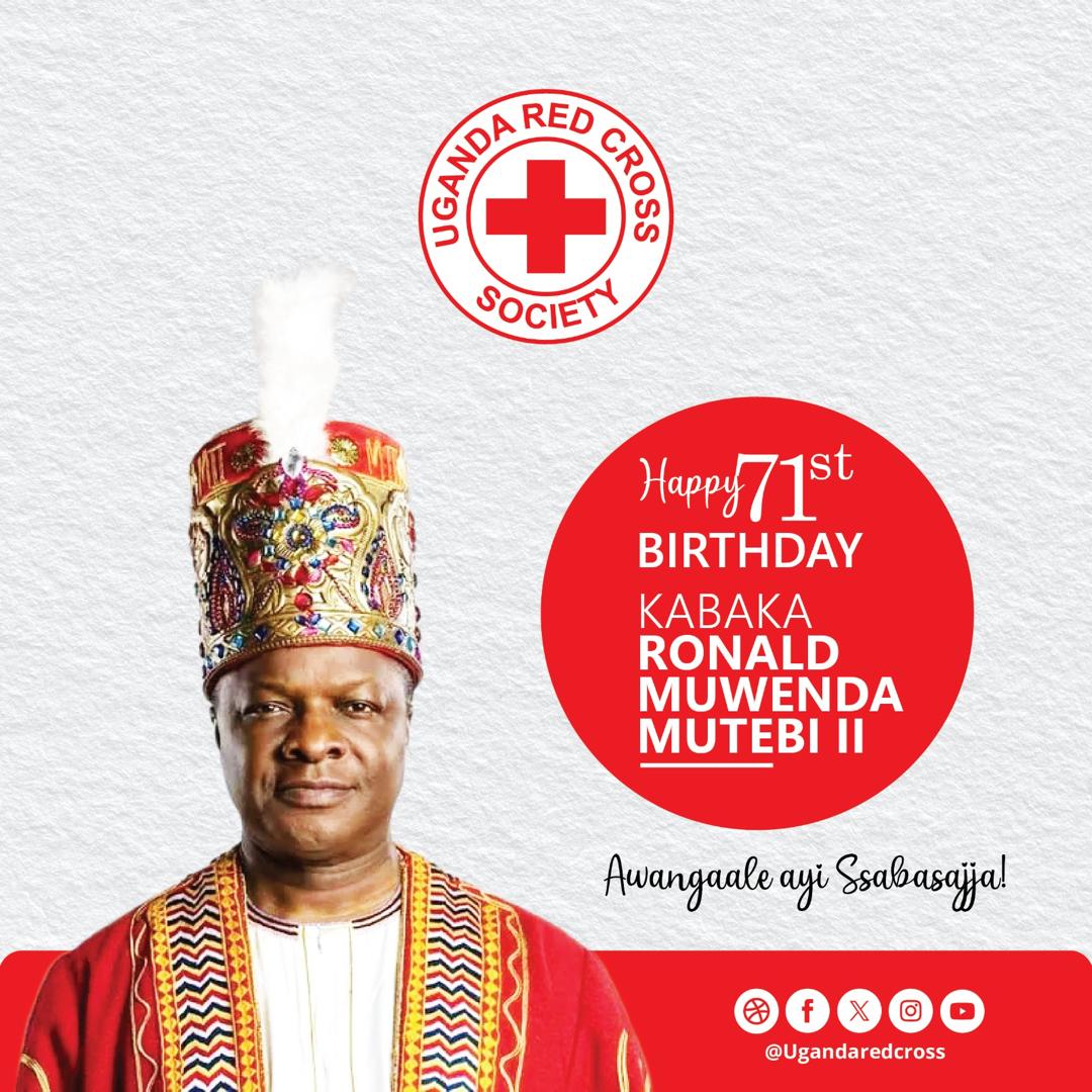 Ayi Ssabasajja Kabaka, tukuyozaayoza olw'okutuuka kumazalibwa go a’gemyaka 71, egy'ekitiibwa.
Wangala nyo maaso moogi, magulu nyondo, lukoma nnantawetwa.
#KabakaAt71
#KabakaWange