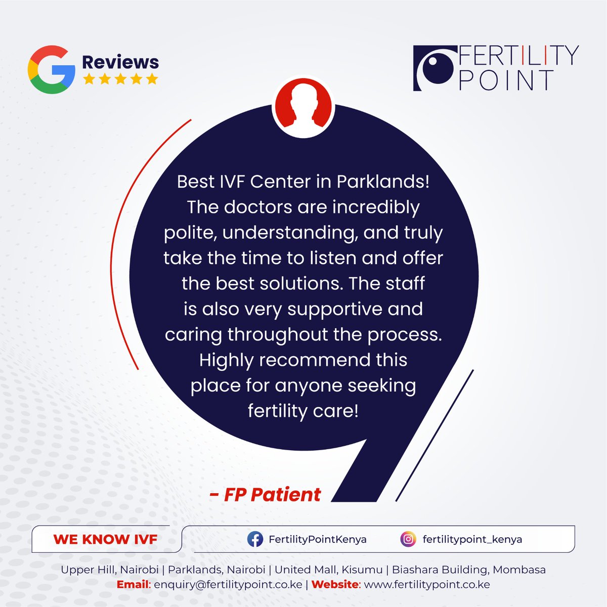 If you want a fertility journey where you feel heard, supported, and guided with claritythis is the standard you should be looking for.

Take the first step towards your parenthood journey.
+254792111222.

#ivfsupport #patientexperience #TryingToConceive #fertilitypoint