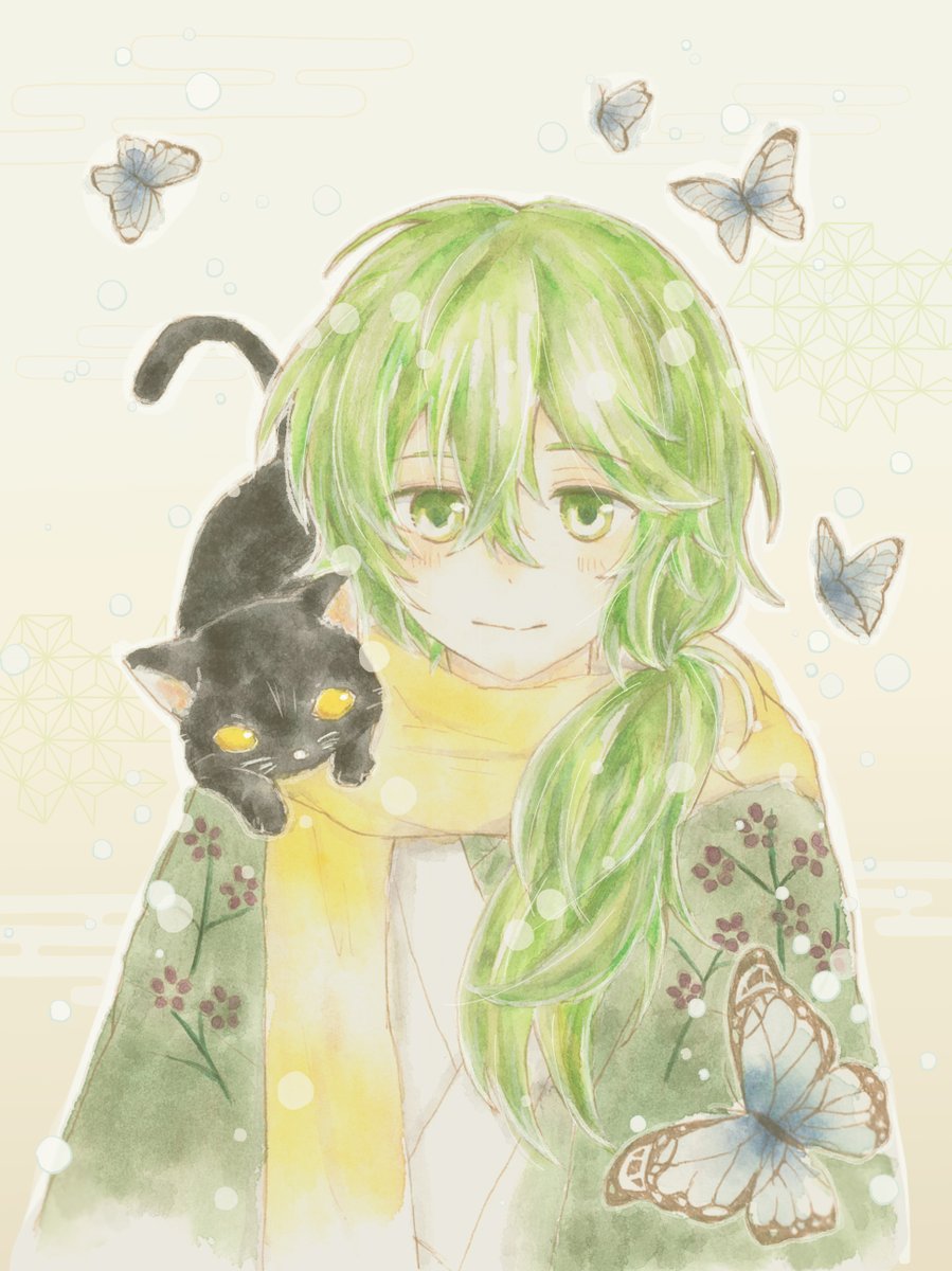 アナログで描いた春草