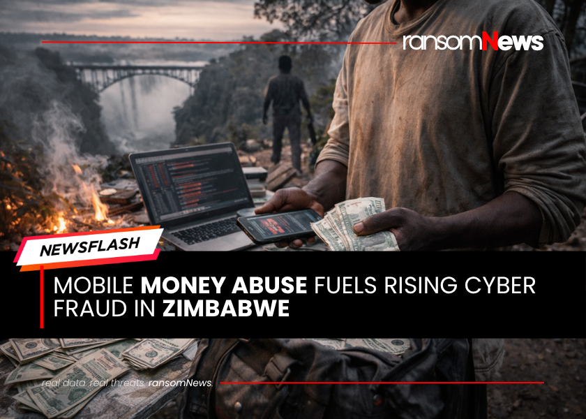 ransomnews's tweet image. ⚠️ Mobile money platforms drive surge in national fraud losses

#Zimbabwe recorded a sharp rise in cyber fraud cases tied to mobile money and banking platforms, with attackers exploiting weak user awareness and SIM swap tactics to bypass account security controls

#ransomNews