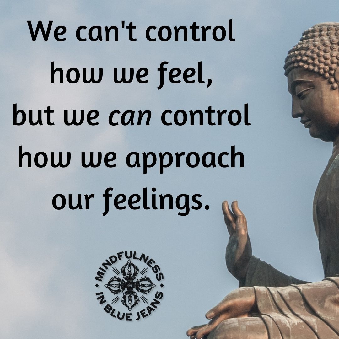 We can't control how we feel, but we CAN control how we approach our feelings. #mindfulness #meditation #yoga #buddhism