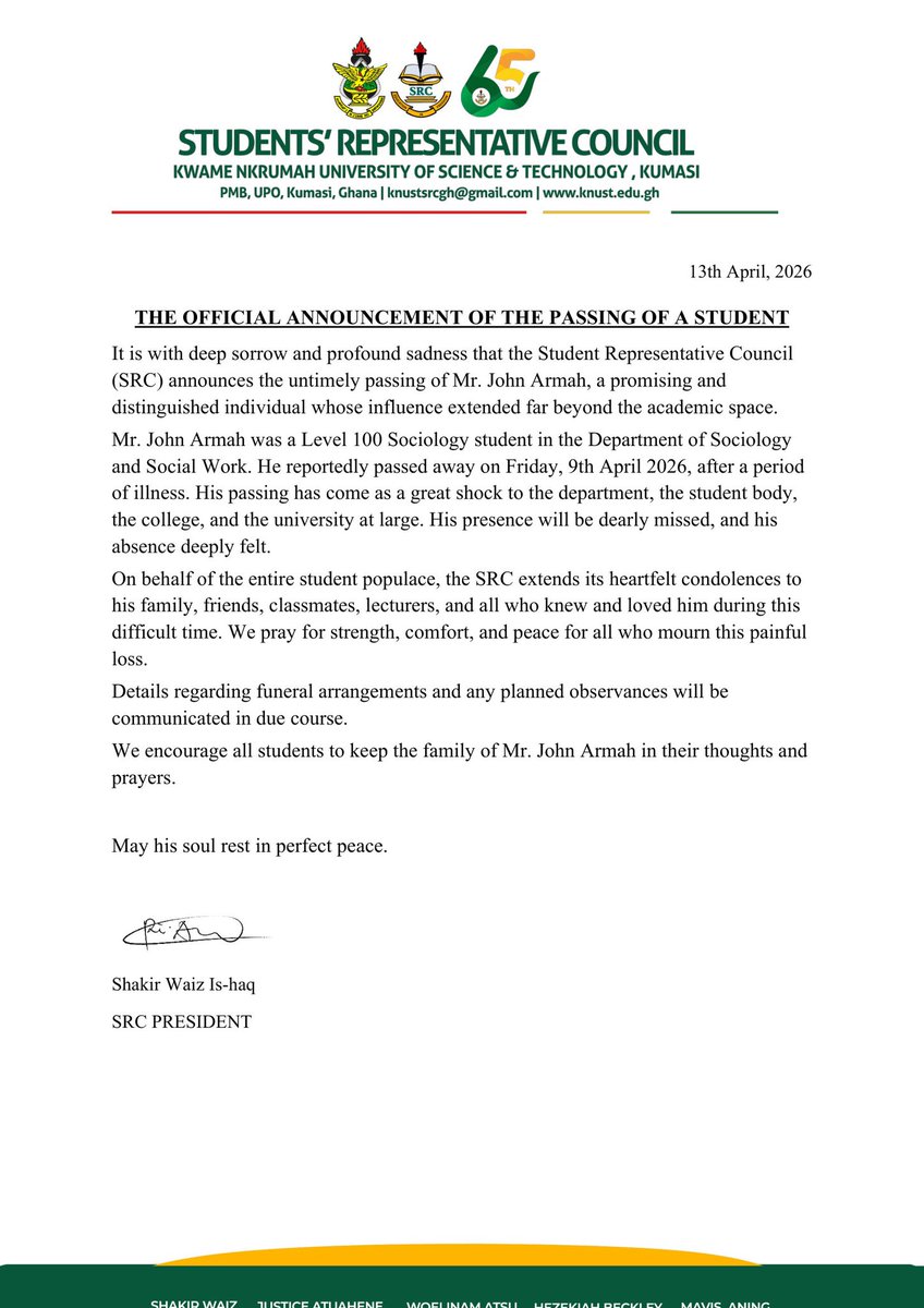 KNUST SRC. tweet media