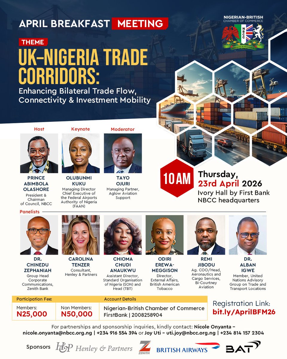 Nigerian-British Chamber of Commerce tweet media