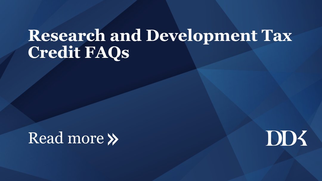 ddkcpas's tweet image. Think your business doesn't qualify for the R&amp;amp;D tax credit? You might be leaving money on the table. 

We break down what qualifies, what it's worth, and how to claim it. 

Read more: ddkcpas.com/research-tax-c…

#RDTaxCredit #ResearchAndDevelopment #TaxSavings