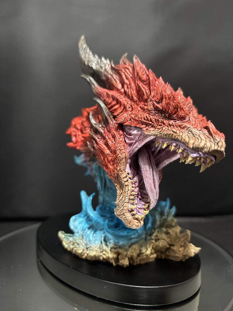 モンハン 「赤龍 ムフェト・ジーヴァ」ヘッドフィギュア 原型:まさむね