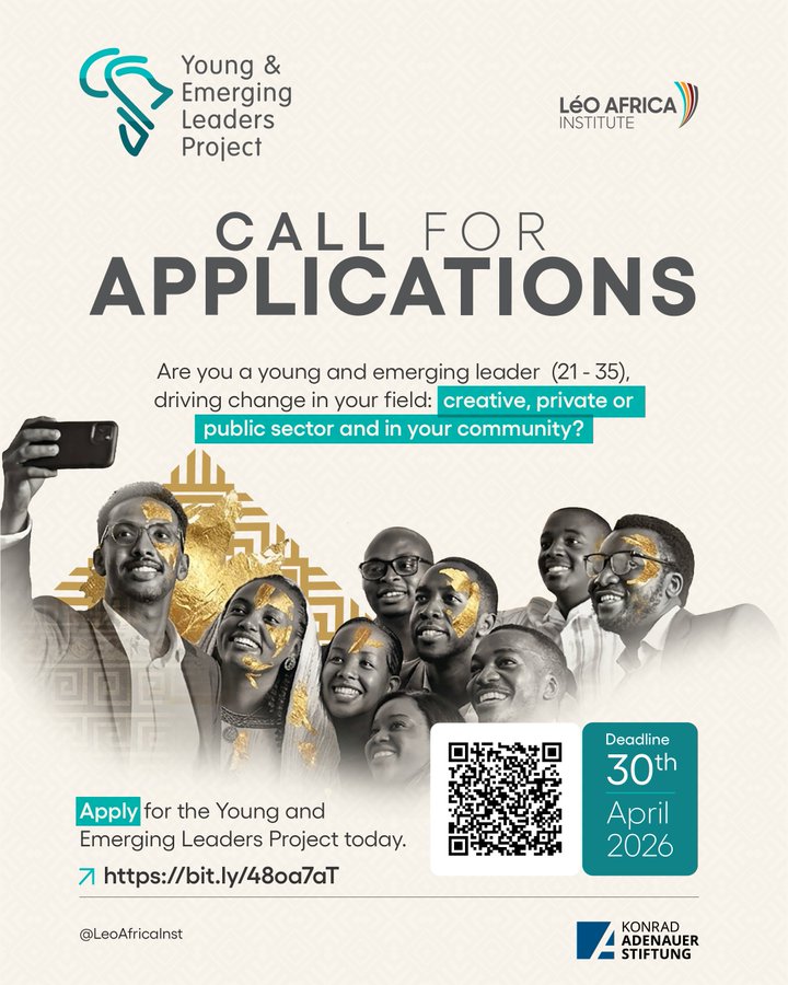 opportunitiesfy's tweet image. 🚀 YELP Fellowship 2026
🌍 Africa-wide
 🧠Leadership training
 🤝Strong network
📅 Deadline: April 30, 2026
🔗 Apply: wp.me/p23f03-kAy
💡 Tip: Show purpose!
#Fellowship #Africa
