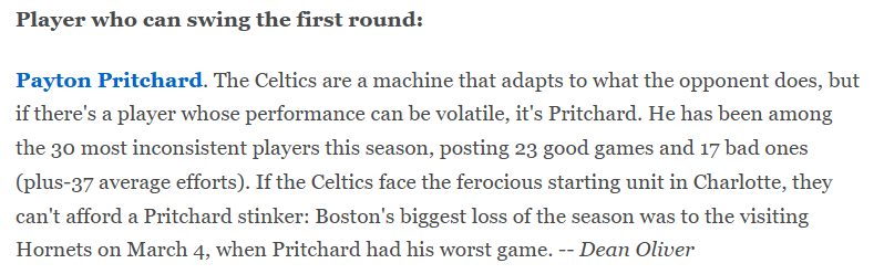 DeanO_Lytics's tweet photo. What makes a player able to "swing the first round" can be a few things. I went through a list across the 20 play-in+ level teams.

https://t.co/aIqBnbDvhK https://t.co/96ugJwFm19
