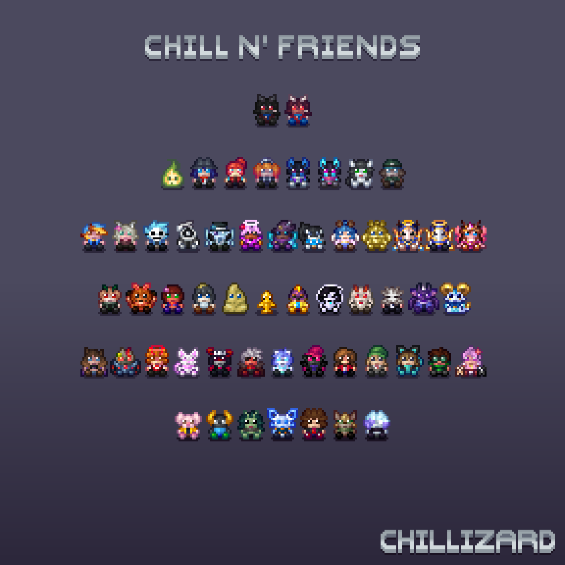 chillizard021's tweet photo. I return to Twitter (or X) to show off my newest #Terraria mod project, the TerraFumoverse Mod!

The mod will feature 500 collectible decorative plushies that you can obtain through various ways. Alot of these come in sets, and here you can see some of em :) https://t.co/HRqx9n5i57