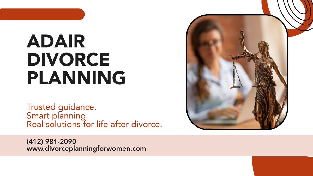AdairDivorce's tweet photo. PA alimony is complex—shaped by income, lifestyle &amp; earning capacity. We help women make smart, confident decisions to protect their financial future.

📞 (412) 981-2090 
🔗 https://t.co/BWmqAeJji8

#Alimony #DivorceFinancialPlanning #WomenInTransition https://t.co/4WnJO9Puzn