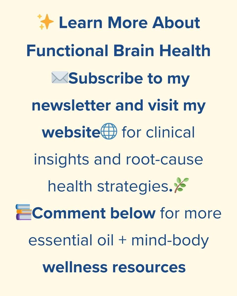 DrLoBisco's tweet image. Focus 🌿 Mood 🌱 Clarity 🧠
#EssentialOils aren’t just aromatic—they support brain health when used in a naturopathic &amp;amp; functional medicine approach.
Swipe the carousel for clinical insights &amp;amp; practical tips!
#BrainHealth #FunctionalMedicine #NaturopathicMedicine #MentalClarity