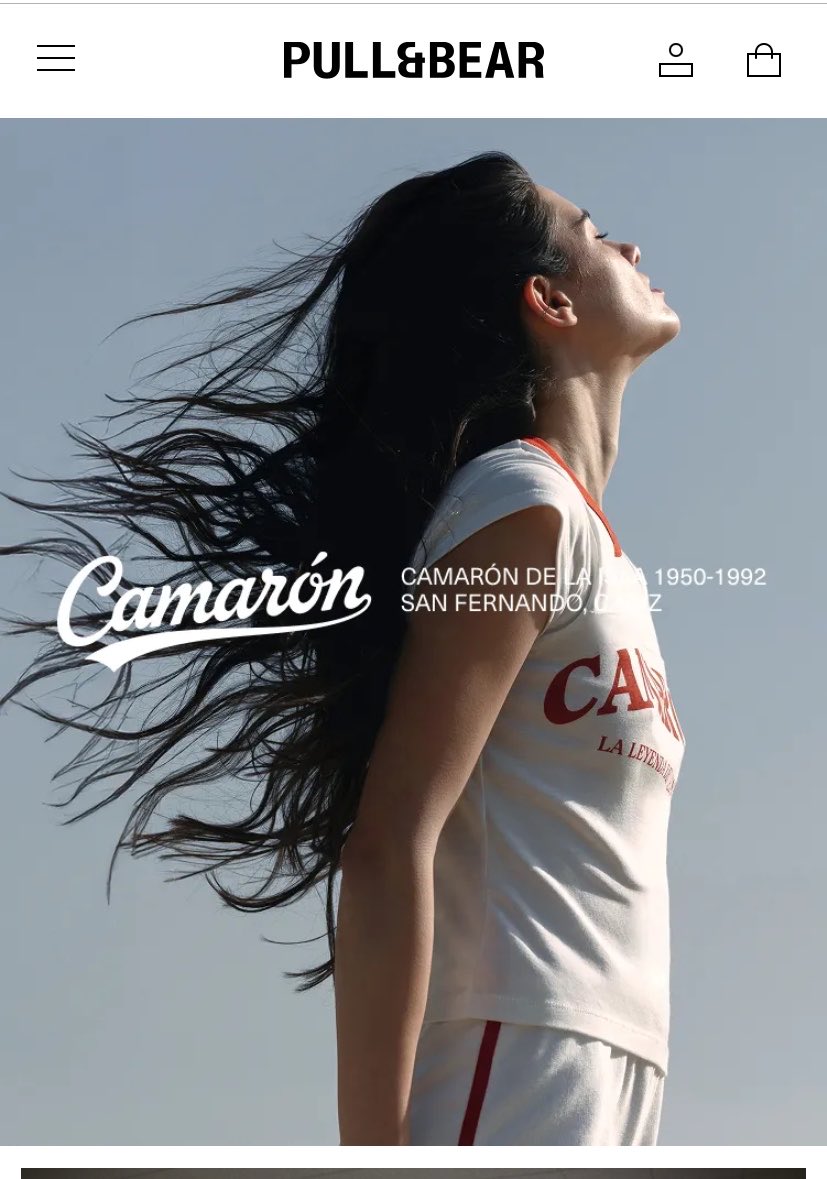 Irónico que Pull&amp;Bear haga una colección de Camarón cuando los guardias miran con recelo a los gitanos que entran a sus tiendas.

Aparte, ningún gitano en el anuncio: todo empaquetado de forma blanquecina para que circule y el influencer haga una publicidad.

Vaciado cultural