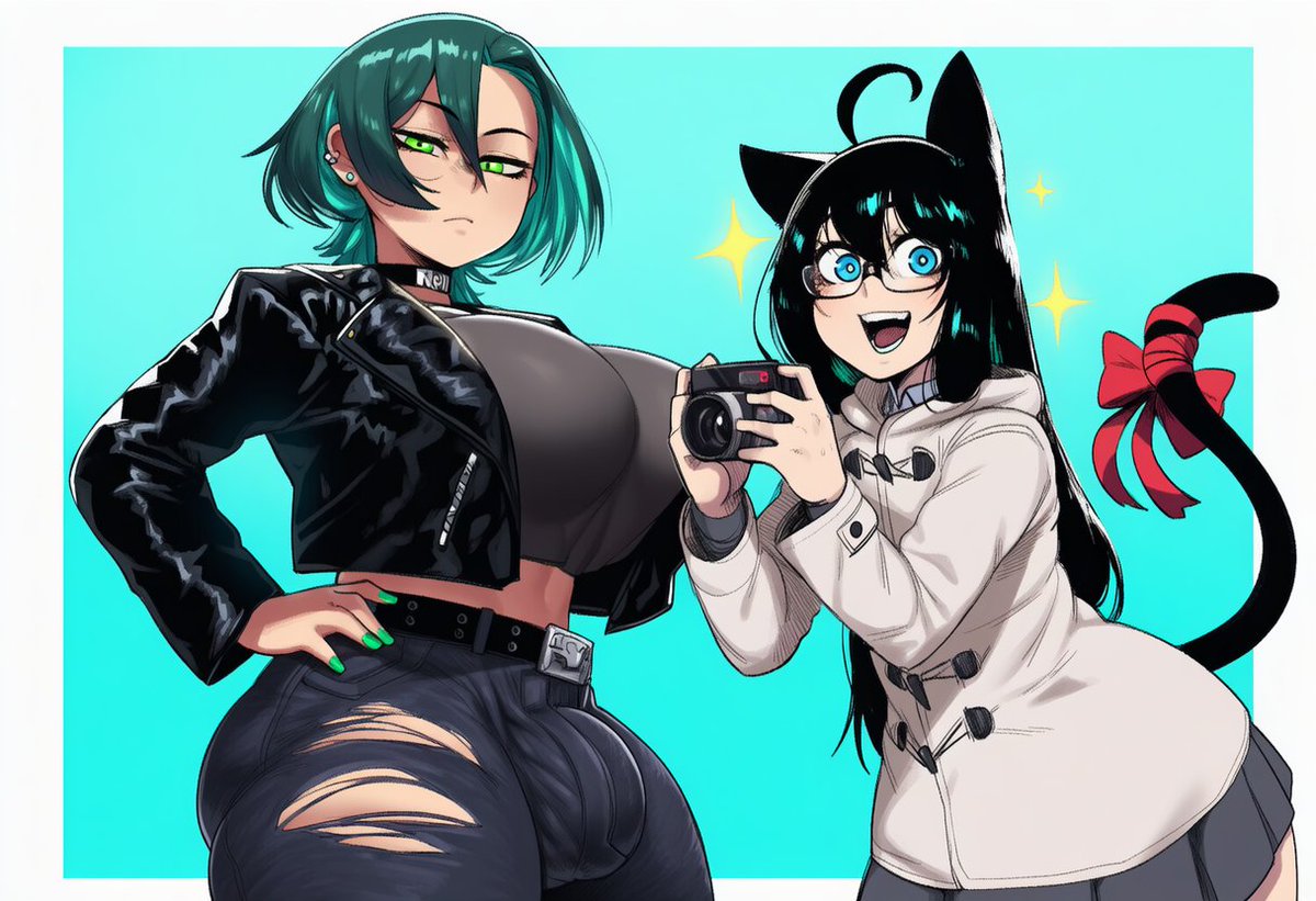 Hi! Go follow this cutie! I've known them since the start of my genning days! They're cute, scary, and... scary!

Go, Go, Go! 💚💙