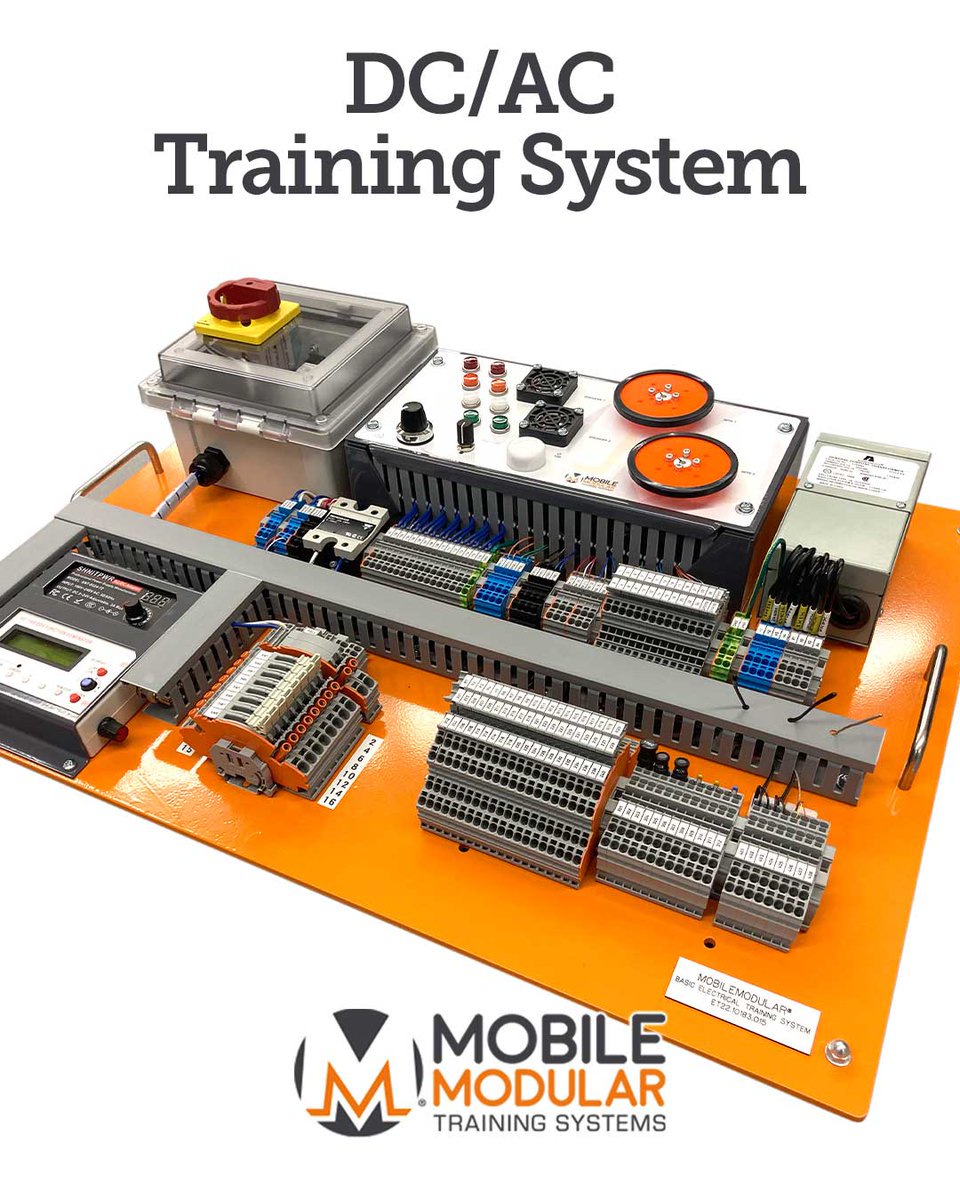 mobilemodtrain's tweet photo. This Mobile Modular Monday, we’re highlighting our DC/AC Training System.

Build real-world electrical skills &amp; learn fundamental concepts of DC &amp; AC electrical circuits!

Learn more at https://t.co/7fR0MsZ15a

#MobileModularTrainingSystems
#Manufacturing https://t.co/bxzFnktyg9
