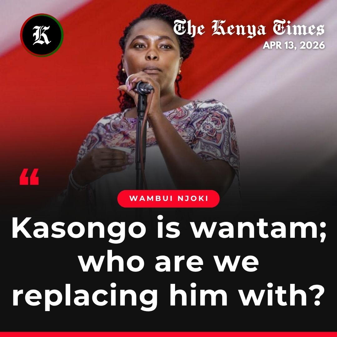 thekenyatimes's tweet photo. Wambui Njoki asks who you will vote for in the 2027 elections aside from President Ruto https://t.co/vPK2DkC3w2