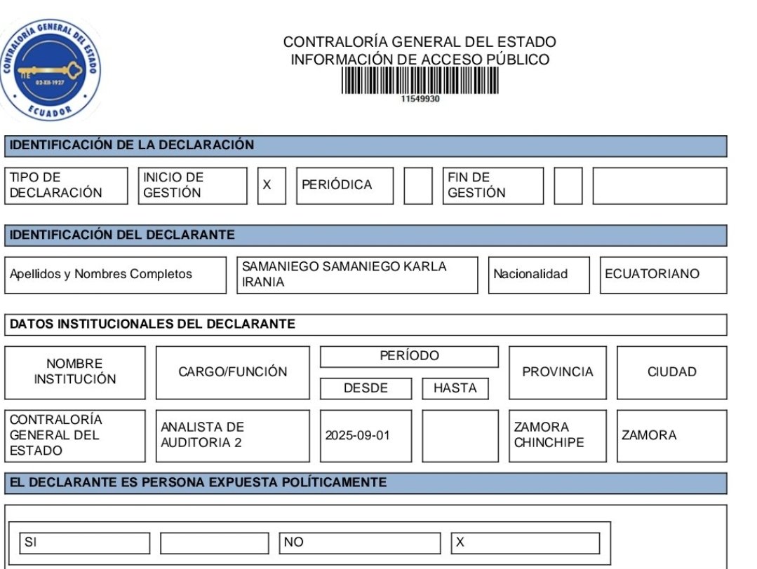 Feramos1a's tweet photo. Hace 9 meses Mónika Silva pidió a Tilín y Olsen q se investigue si hay acomodados x el Contralor en cargos públicos.Aquí 7 más, la prima de la esposa👇
A parientes y amigos de esposa de Torres tbn habrían acolitado. Cuándo alguien va a investigar?
No sería de llamarlo a JP en AN? https://t.co/n72i1VHcu6
