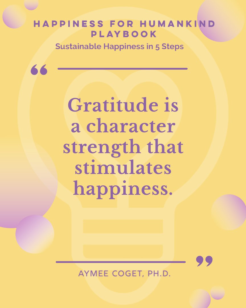 Build happiness by strengthening your gratitude muscle ✨
Learn practical ways to make it part of your daily life with Dr. Aymee Coget’s Happiness for HumanKind Playbook 📚 Available on Amazon 📚 Link in bio 🔗
#gratitudepractice #positivepsychology