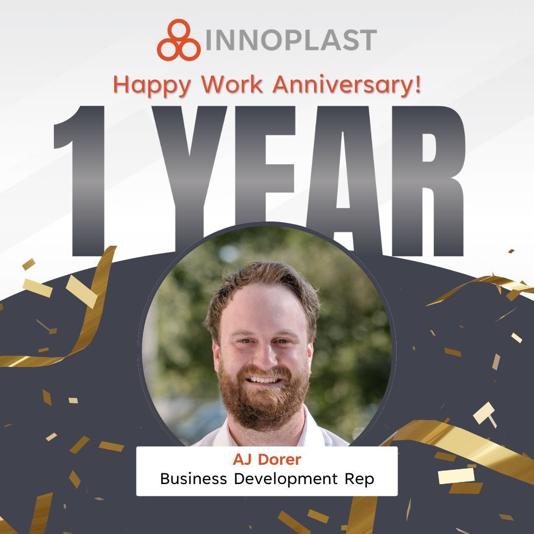 Innoplast's tweet image. Happy 1-Year Work Anniversary, AJ Dorer! 🎈

This week we are celebrating a milestone as AJ marks his first year with the Innoplast team. Please join us in congratulating AJ on his one-year milestone!

#WorkAnniversary #Innoplast #SafetySolutions #CompanyCulture #TeamGrowth