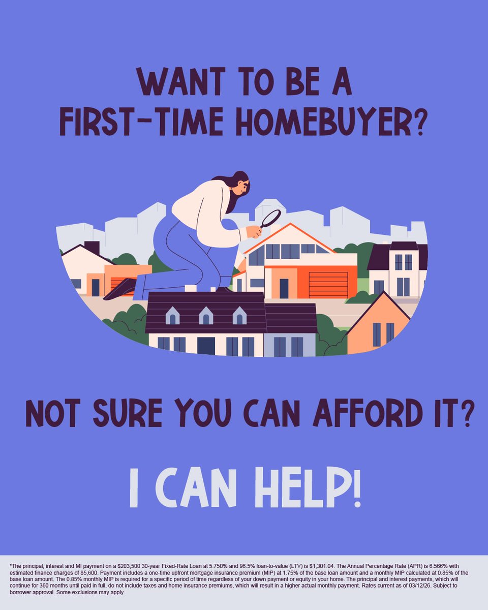 GoldenBridgeCap's tweet photo. FHA loans are designed for low-to-moderate income homebuyers and typically require a lower down payment* than some conventional loans. Message me to learn more! https://t.co/uQGsoHGxBG