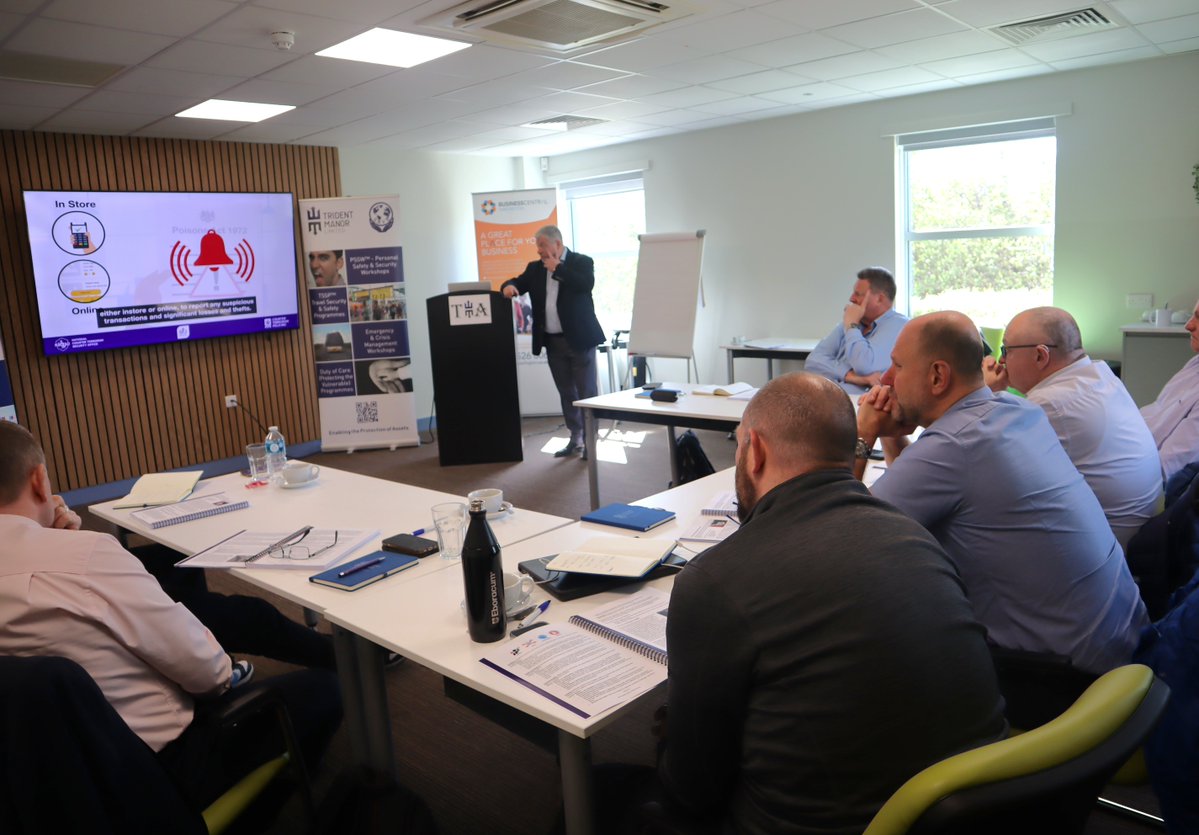 We’re delighted to kick off our first cohort of the SFJ Awards Level 3 Award in Counter Terrorism Protective Security and Preparedness!

The full 2026 programme schedule, delivered at our main office, is available at: lnkd.in/eFvgQB2X

Or contact training@tridentmanor.com