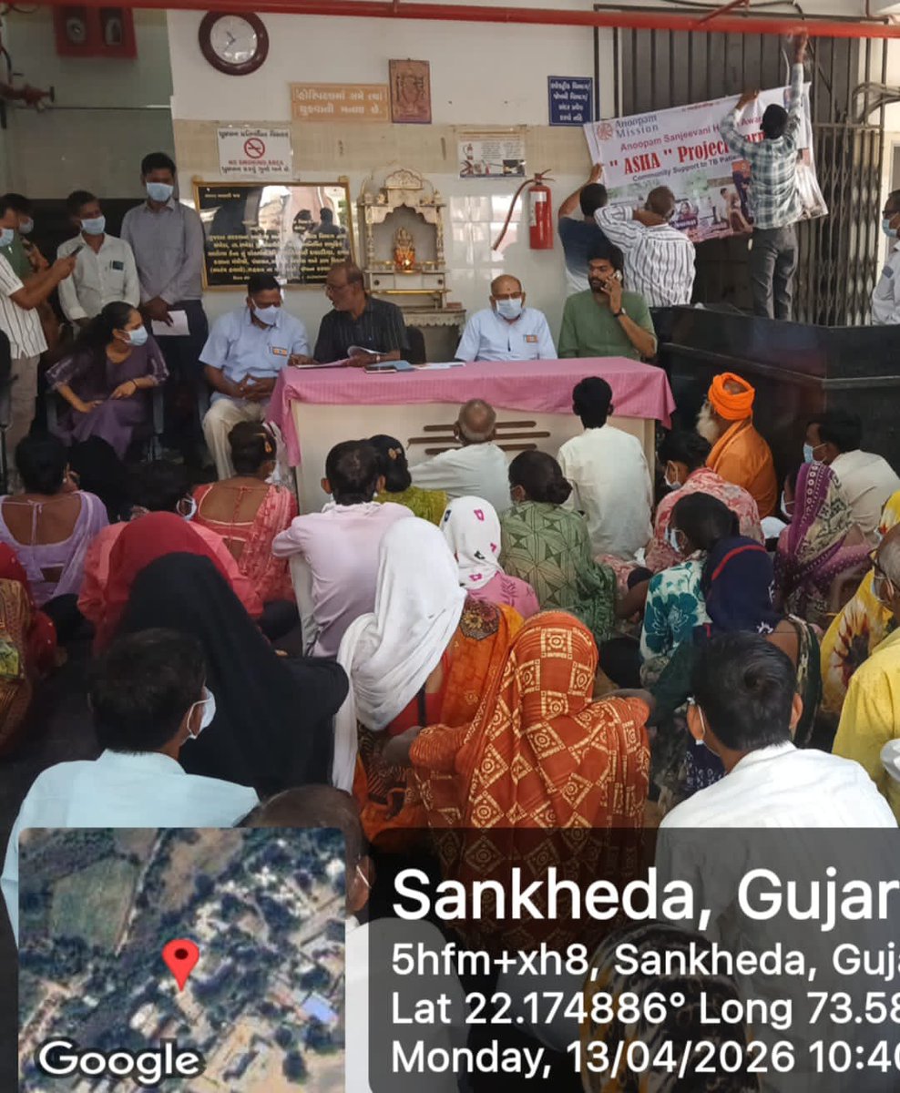 SbccSankheda's tweet photo. અનુપમ મિશન મોગરી તેમજ છોટાઉદેપુર ક્ષય કેન્દ્ર ના સહયોગ થી  સંખેડા tho  ડો. વિકાસ સાહેબ..Dr Kuldeep sir ની હાજરીમાં ટીબી ના 80 જેટલા લાભાર્થીઓને પ્રોટીન યુક્ત આહાર કિટ નું વિતરણ કરવામાં આવ્યું.
@collectorcu 
@dieco_cu_health 
@DDOCUdepur 
@MoHFW_INDIA https://t.co/5KzZswju22