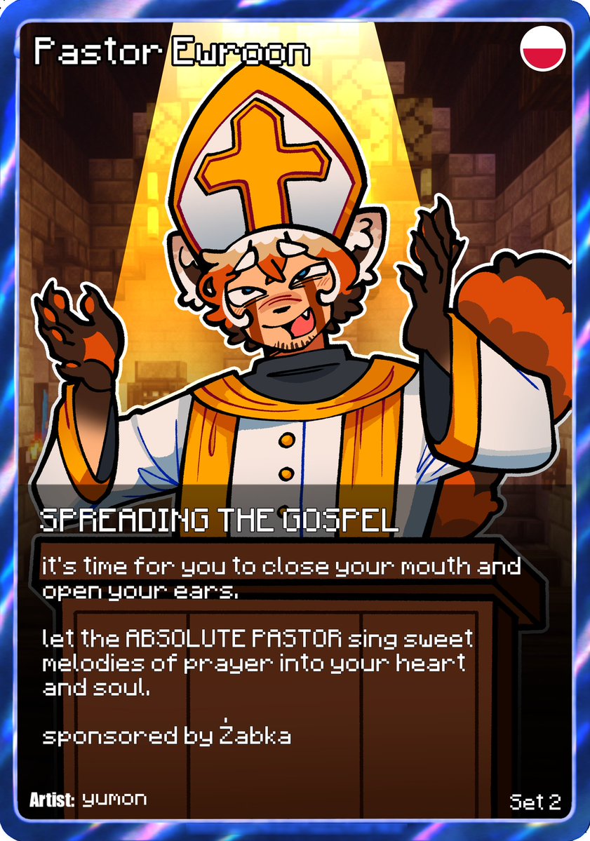 Pastor Ewroon TGC card

#ewroon #ewroonfanart #qsmp2 #qsmp2fanart