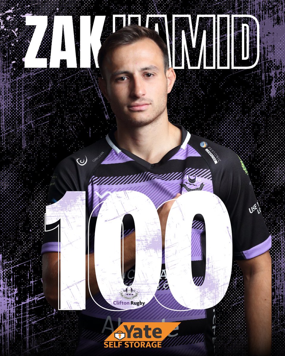 cliftonrugby's tweet photo. 100 up for Zak Hamid this Saturday ๐๐ค
A huge milestone and a testament to his consistency, commitment, and impact in a Clifton shirt.
#CliftonRugby #ClubLegend #100Caps #RugbyFamily https://t.co/28DokmflDV