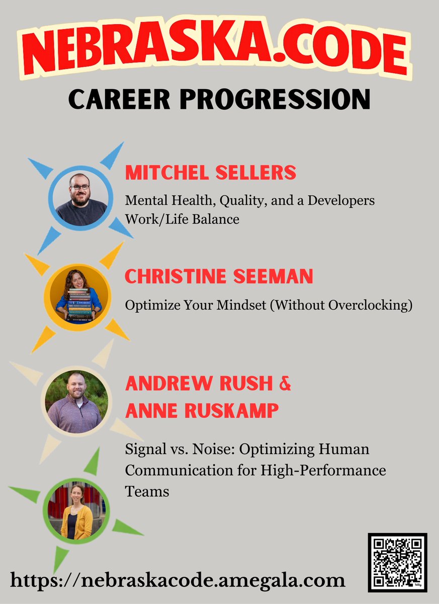 amegala's tweet image. @mitchelsellers, Christine Seeman, Andrew Rush &amp;amp; Anne Ruskamp present on Career Development this July at Nebraska.Code().

nebraskacode.amegala.com

#CareerProgression #Syntax #TechCareer @wpengine @DontPanicLabs @IowaCompGurus #Nebraska @FCSAmerica @Five9sDigital @FriendlyITOmaha