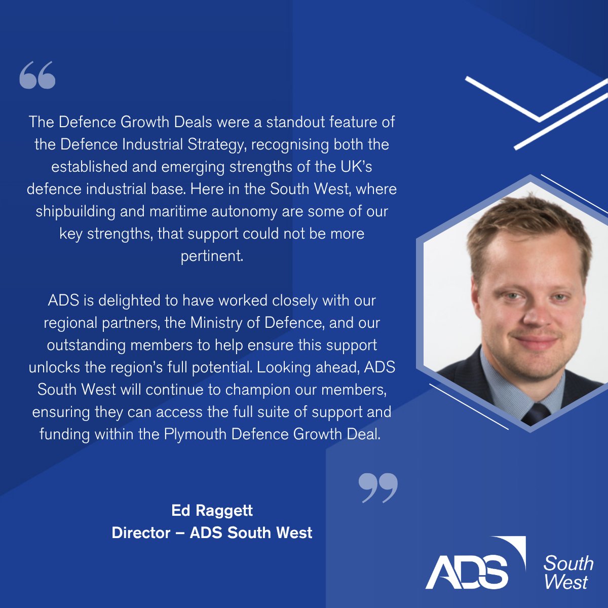ADS_southwest's tweet image. 📢 £50 million boost for defence businesses in Plymouth and the South West with new defence growth deal.

The South West continues to show what’s possible when industry, government and regional partners work together🚀

#ADSSouthWest #Defence #UKIndustry #SouthWest #Innovation