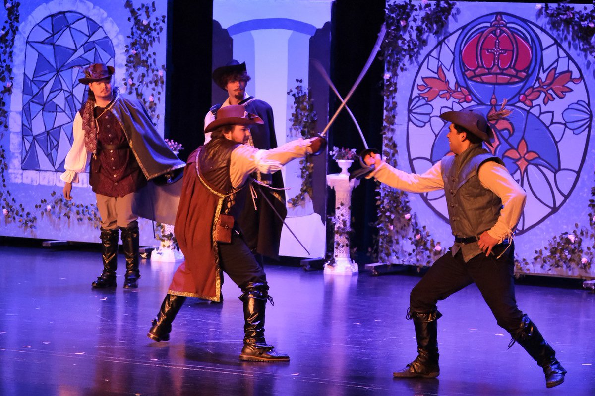 monroeccc's tweet photo. Four thrilling performances, over 500 attendees, and several standing ovations—bravo to the MCCC student cast and crew of Ken Ludwig’s The Three Musketeers!
Thank you to everyone who joined us and cheered on our aspiring musketeers. Until next time… all for one and one for all! https://t.co/NB6wnBeDwC