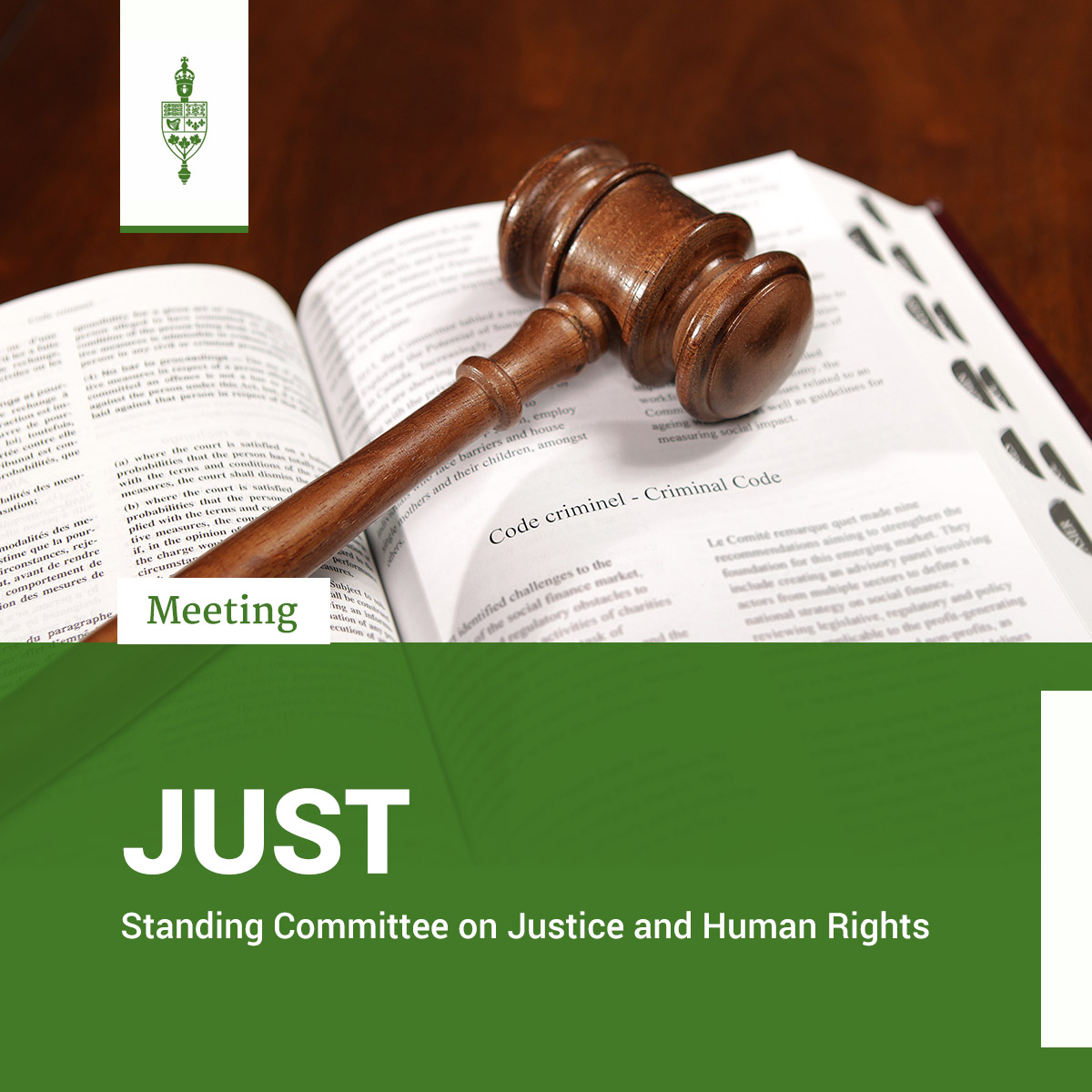 HoCCommittees's tweet image. #JUST 11:00 am ET: Bill #C16, An Act to amend certain Acts in relation to criminal and correctional matters (child protection, gender-based violence, delays and other measures) ow.ly/2NBE50YH1wG #CdnPoli