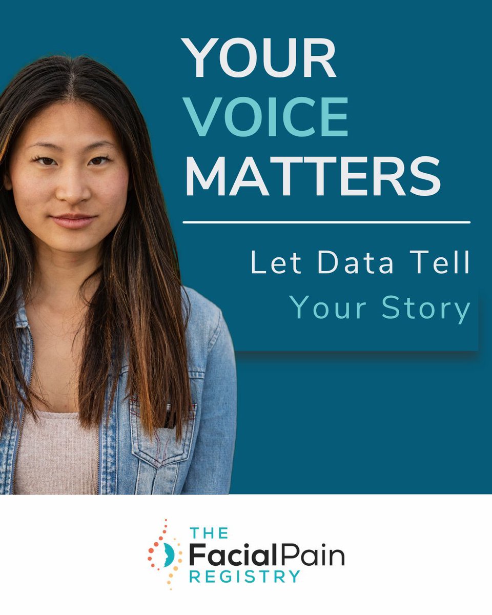 facialpainassoc's tweet photo. Your Voice Matters. Let Data Tell Your Story. Join the Facial Pain Registry today at https://t.co/olE4QJWrwn  

#FacialPain #FacePain #FaceTodayTogether #PatientRegistry #FacialPainRegistry #NORD #IAMRARE #YourVoiceMatters #NeuropathicFacialPain https://t.co/gkylSupws2
