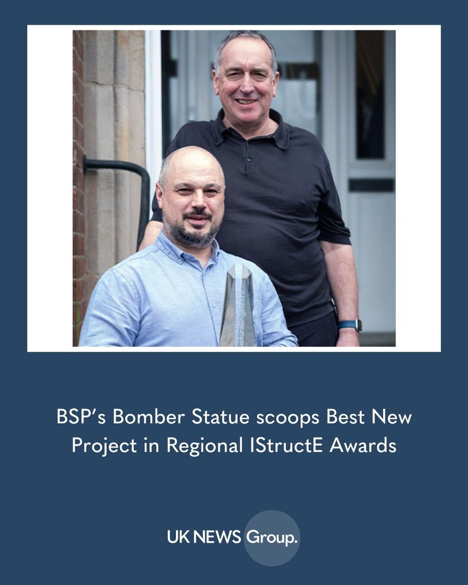 UKNewsGroup's tweet photo. @BSPConsLtd's Bomber Statue scoops Best New Project in Regional IStructE Awards

Read more about it here -> https://t.co/dAKz2UZzUR

-> #Awards #AwardWin #Business #Property #Engineering #StructuralEngineering #Tourism #UKNG #EastMidlands https://t.co/VeQiGL8uBb