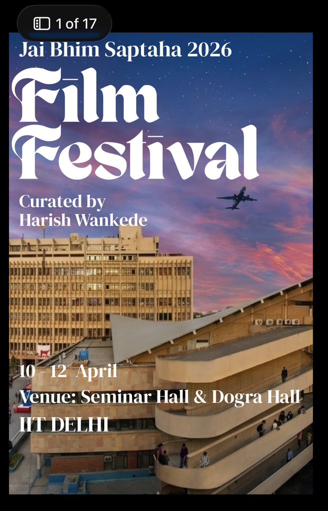 Lo behold !! 🚨

Now IIT delhi all set to celebrate “Jai Bhim week” in honour of Ambedkar who wrote truck loads of hate manual against Hinduism ..

This apart what is Mr Ambedkar’s contribution to IITs? What is his contribution to the field of science and engineering that