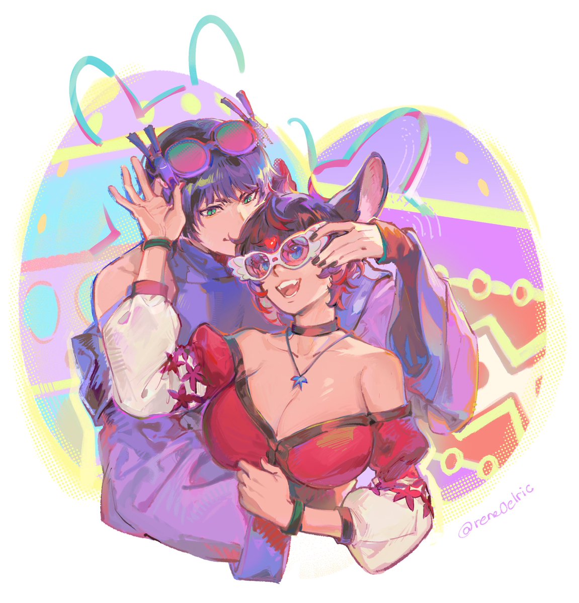 rene0elric's tweet image. love the Hatching-tide funny glasses
#ffxiv