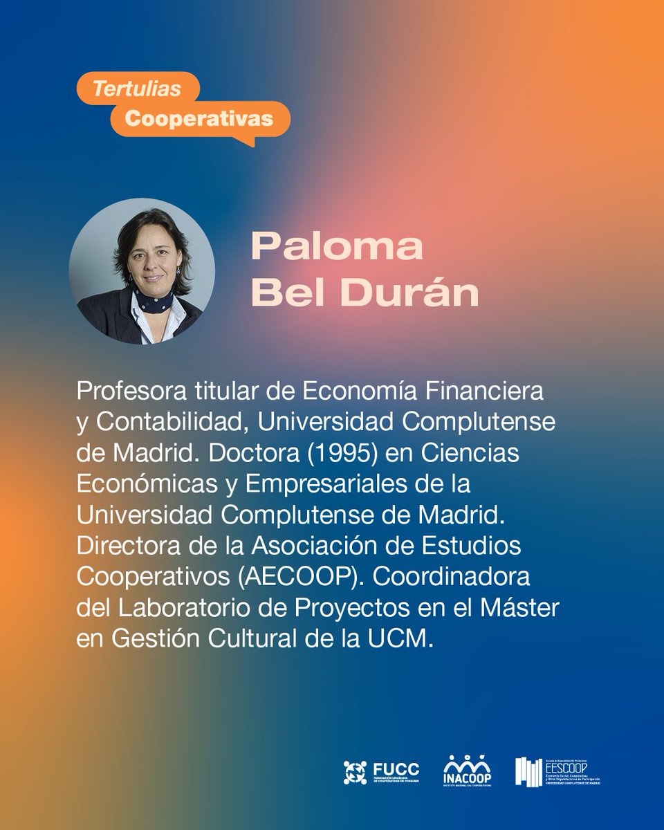 FUCCUruguay's tweet photo. Este martes 14 de abril, nueva #TertuliaCooperativa sobre el cooperativismo de consumo en España. Más información: https://t.co/fadeUzwpEx

#ConsumoCooperativo https://t.co/p6sffjKJI8