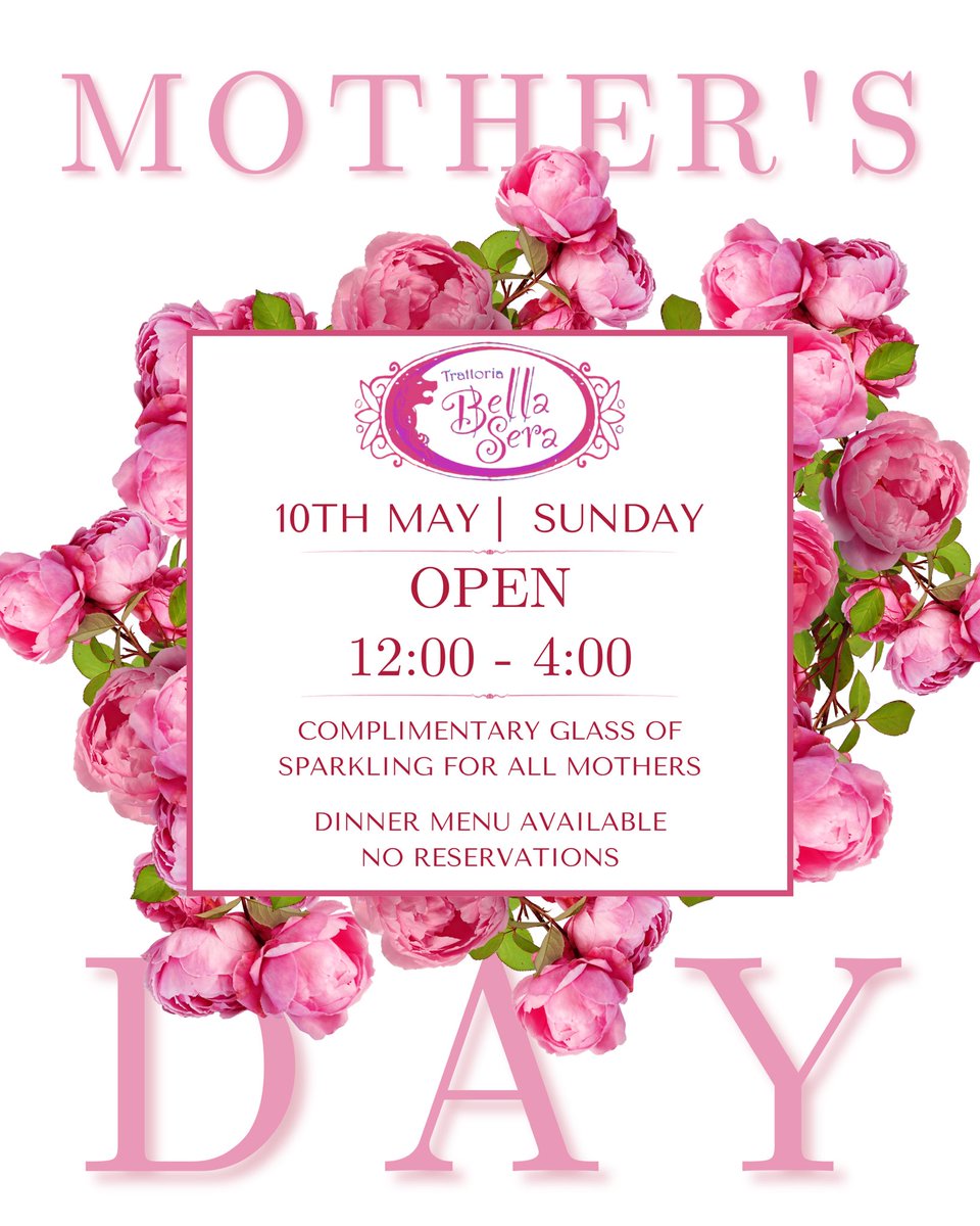 bellaseraEp's tweet photo. It's time to give mom the royal treatment. Bring the family to Mom's Favorite Italian Restaurant and celebrate her with amazing food and a warm atmosphere. https://t.co/LpIcMPbLIu