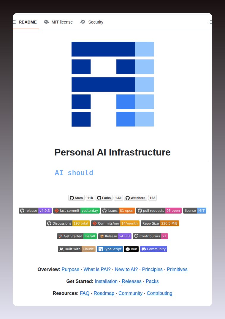 tom_doerr's tweet image. Personal AI infrastructure stack

github.com/danielmiessler…