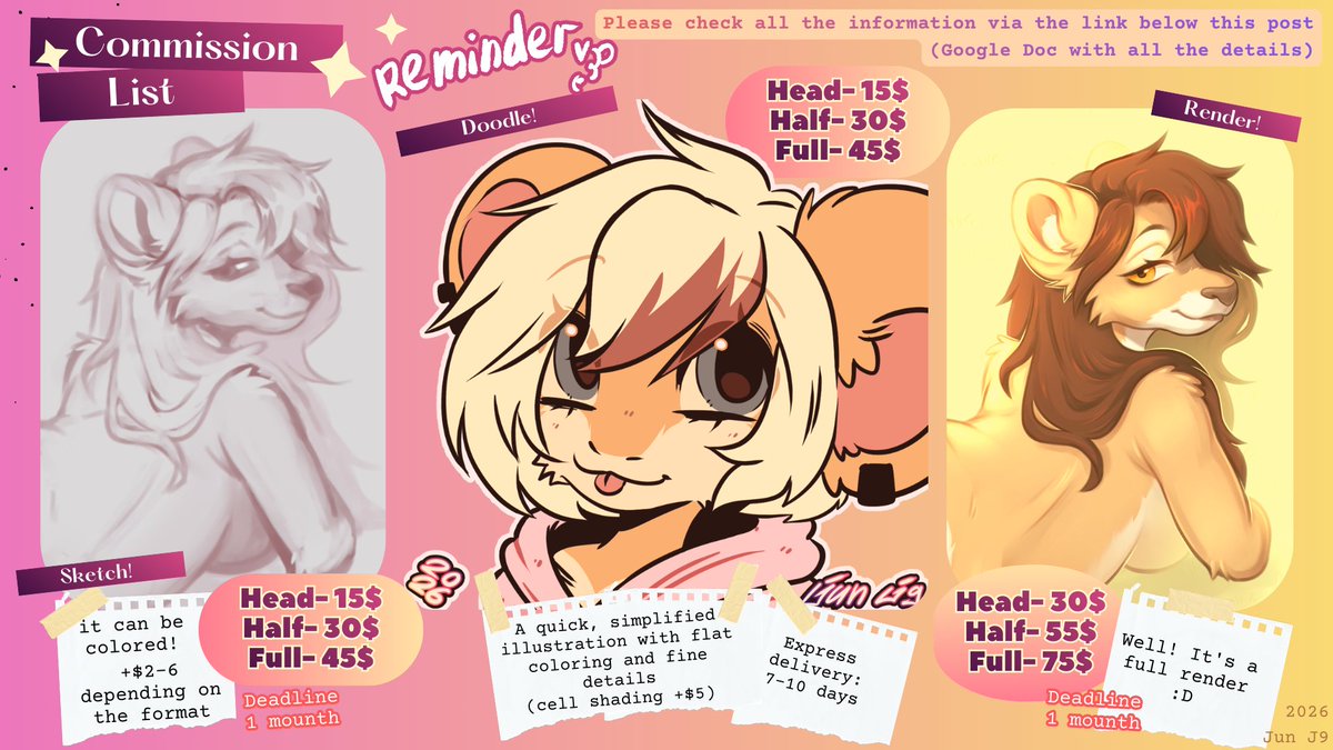 Reminder  I have open commissions :p docs.google.com/document/d/1hm…