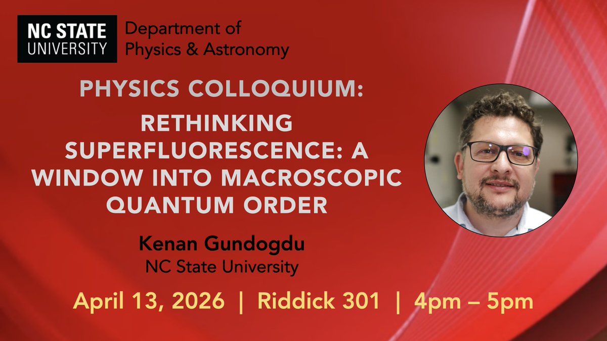 NC State Physics and Astronomy tweet media