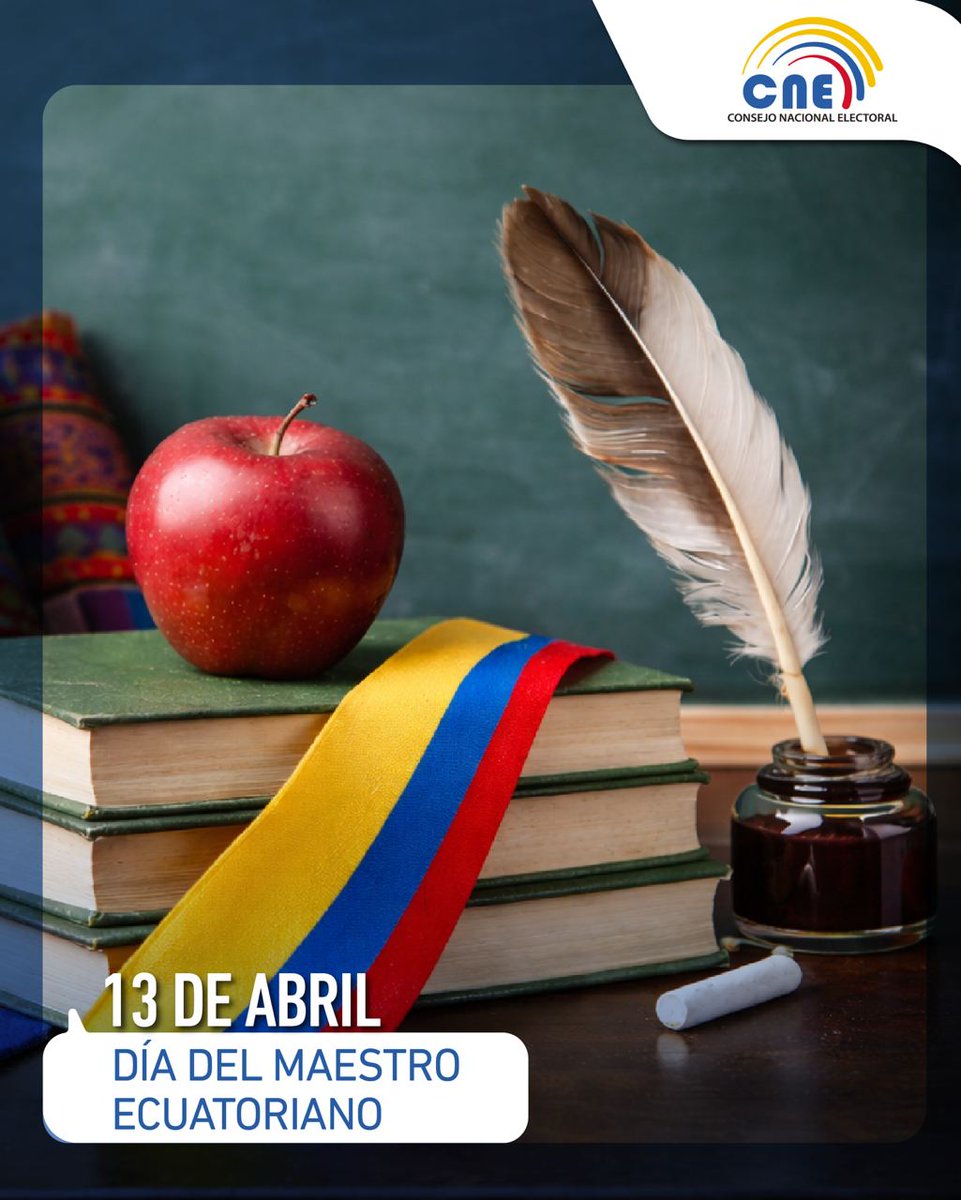 Saludamos y reconocemos la invaluable labor de quienes, con vocación y compromiso forman ciudadanos críticos, responsables y participativos.
Su trabajo fortalece la democracia 🗳️✍️ desde las aulas, sembrando valores que construyen un mejor 🇪🇨.
¡Feliz #DíaDelMaestro! 👨‍🏫👩‍🏫