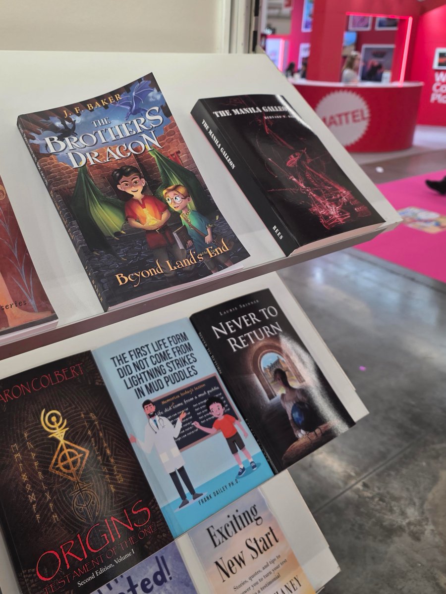 JennFickley's tweet photo. Honored that my book, THE BROTHERS DRAGON: BEYOND LAND'S END, being featured at the Bologna Children's Book Fair this week. #author https://t.co/PSp2VppJOK https://t.co/vL7mSYH2v8