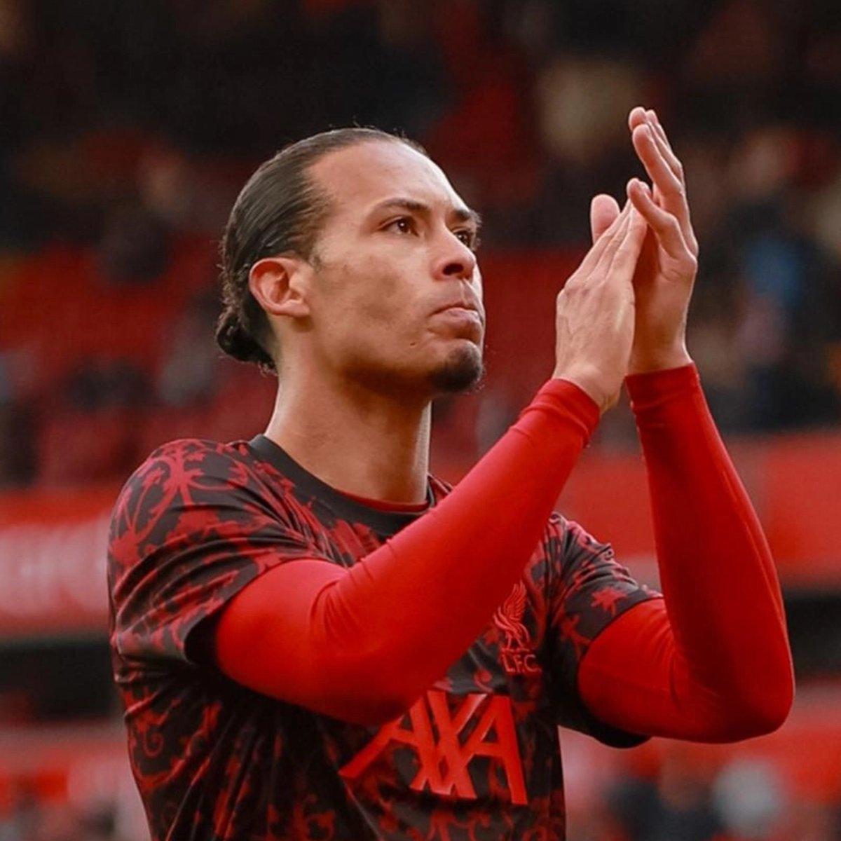 LFC's tweet photo. Virgil van Dijk has urged Liverpool to embrace the opportunity of producing another 'special' European occasion at Anfield tonight: