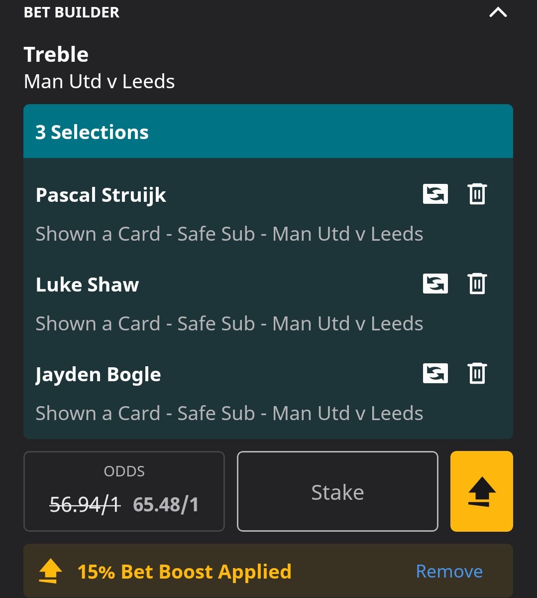 dbT1ps's tweet photo. Taking these for Man U Vs Leeds tonight 🤞🏽

Single on Casemiro @ 10/3 🔥
Single on Shaw @ 7/2 🔥
Single on Struijk @ 9/2 on Sky 🔥 https://t.co/d61Hchsvb0