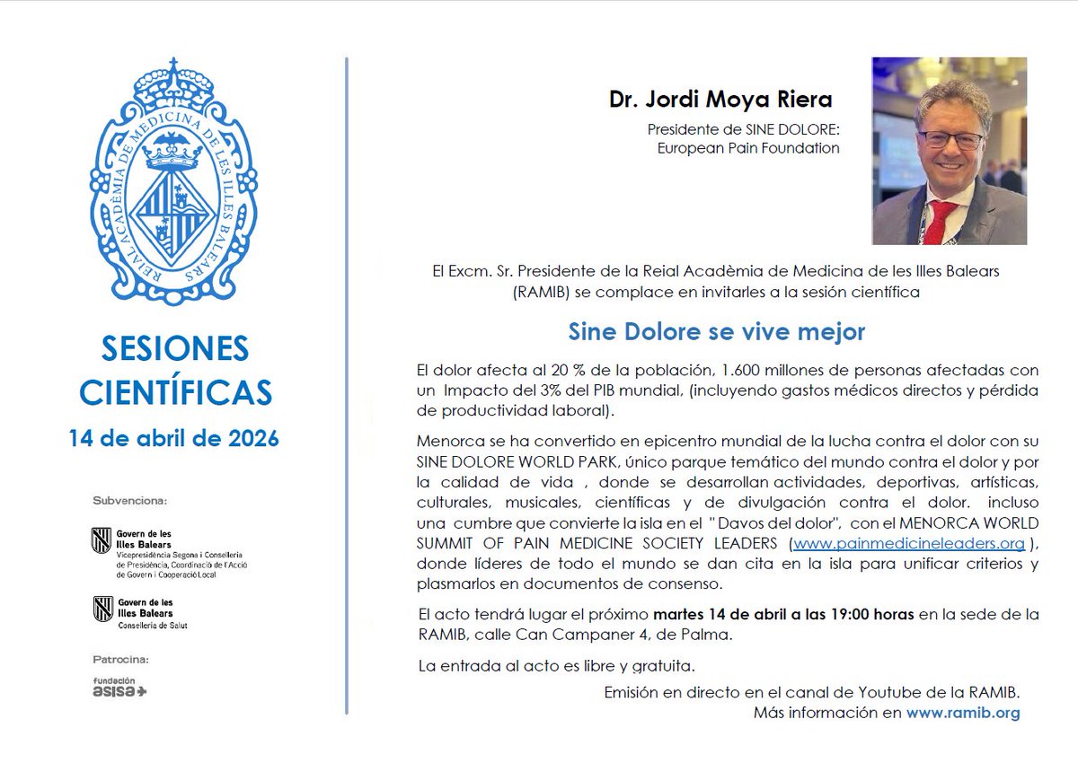 Reial Acadèmia de Medicina de les Illes Balears tweet media