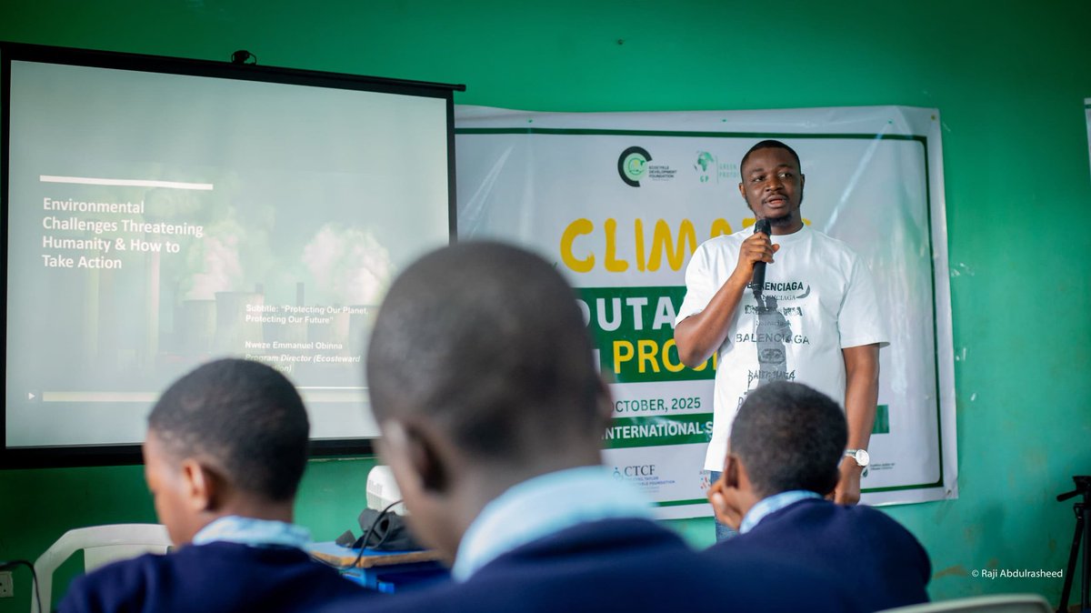 ecosteward1's tweet photo. Education is the most powerful weapon which you can use to change the world. @NelsonMandela
This truth came alive during the 2025 Climate Edutainment (#ClimEd) Competition at Primark International Academy, where students turned awareness into creativity, action, and advocacy. https://t.co/XFUUEWULct