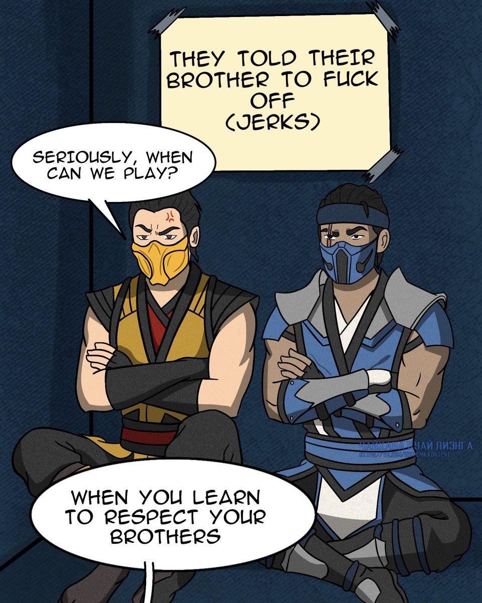 KvaiLyang's tweet image. Meanwhile at Kuai Liangs’ house 

#mortalkombat #subzero #kuailiang #scorpion #mk
