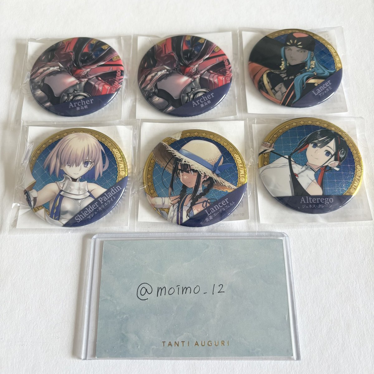 moimo_12's tweet photo. Fate/Grand Order FGO ガチャメイト
交換 譲渡

譲)為朝、アショカ王、マシュ、美遊、ジュネス

求)定価+送料、ダンテ

交換譲渡優劣ありません。
1点からお譲り可能です。
宜しくお願い致します。 https://t.co/WD5BDdqm3y